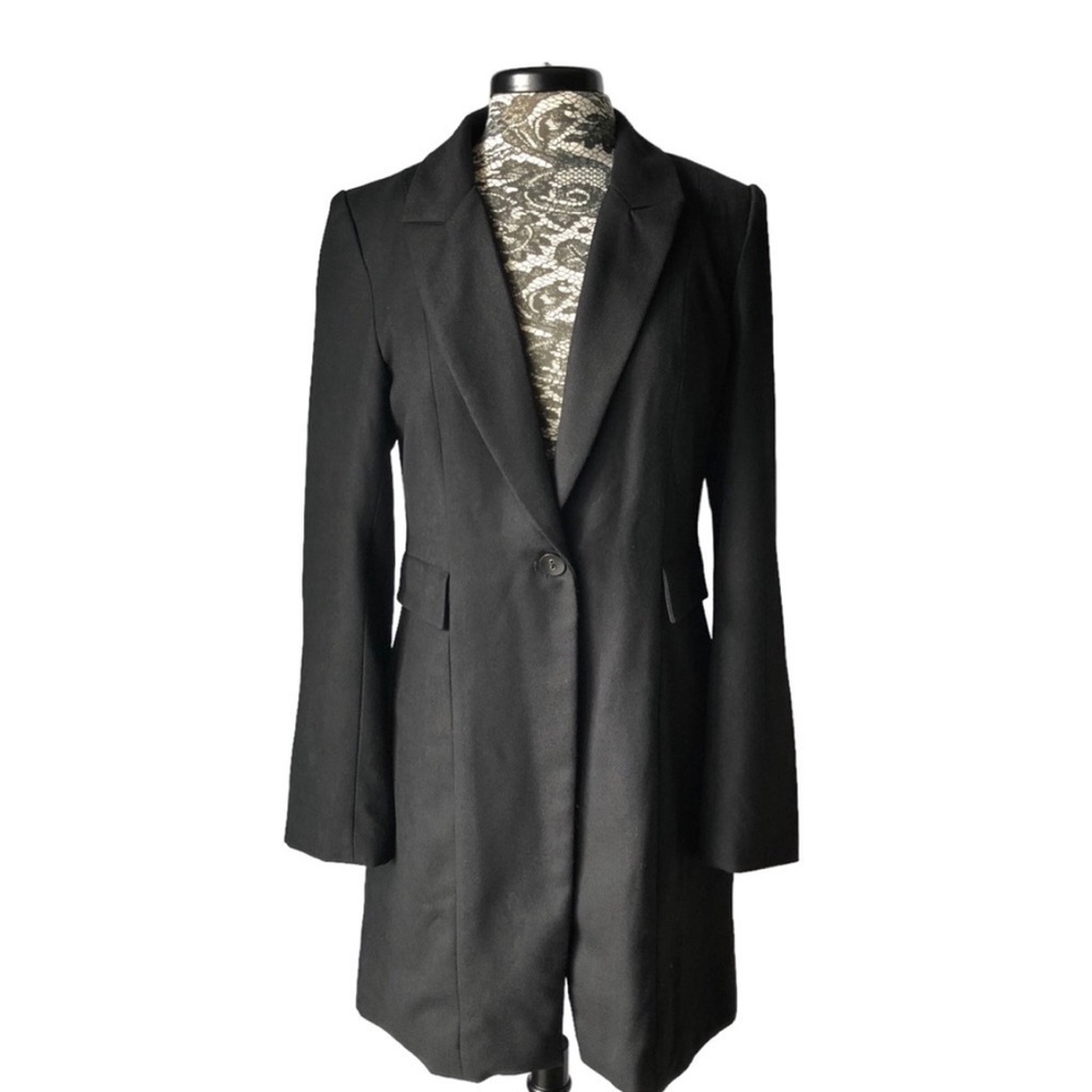 Isabel Lu Long Line Blazer Black